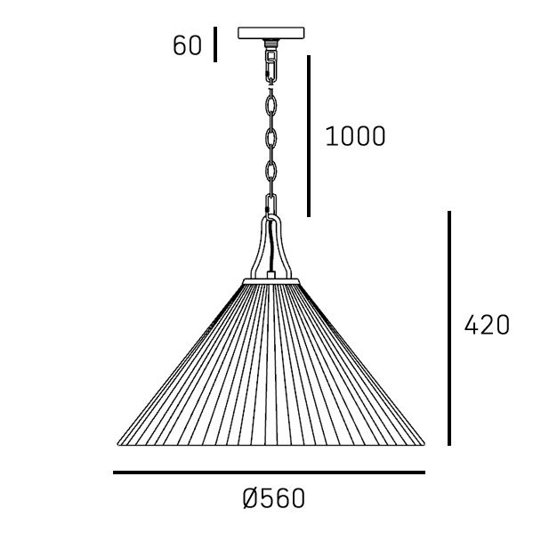 COSMOLIGHT Lampa wisząca PROVIDENCE P01521BR-WH