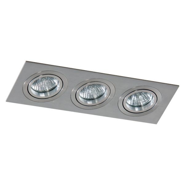 AZZARDO SN-6813S-ALU / AZ2441 Caro 3 Square (aluminium) Lampa wpuszczane