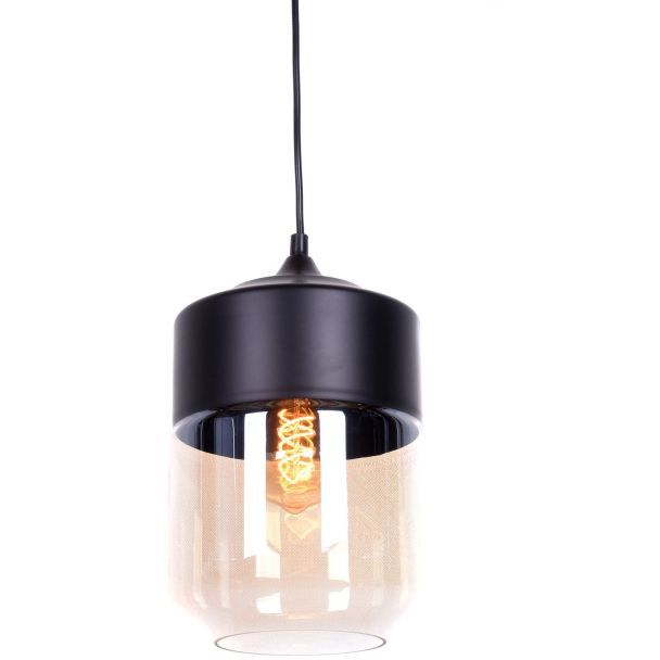 WYPRZEDAŻ LUMINA DECO LDP 6807 (BK) LAMPA WISZĄCA LOFT INDUSTRIALNA CZARNA ASTILA