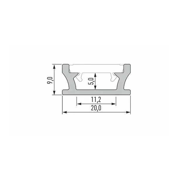 LED LABS 10-0000-51 Profil LUMINES typ Terra czarny lakierowany 2,02 m