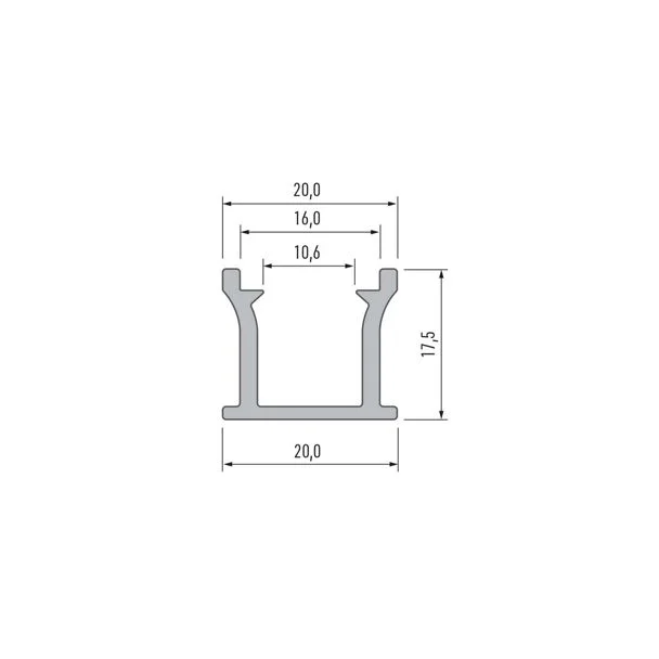 LED LABS 10-0001-39 Profil LED LUMINES typ RUNO biały lakierowany 3 m