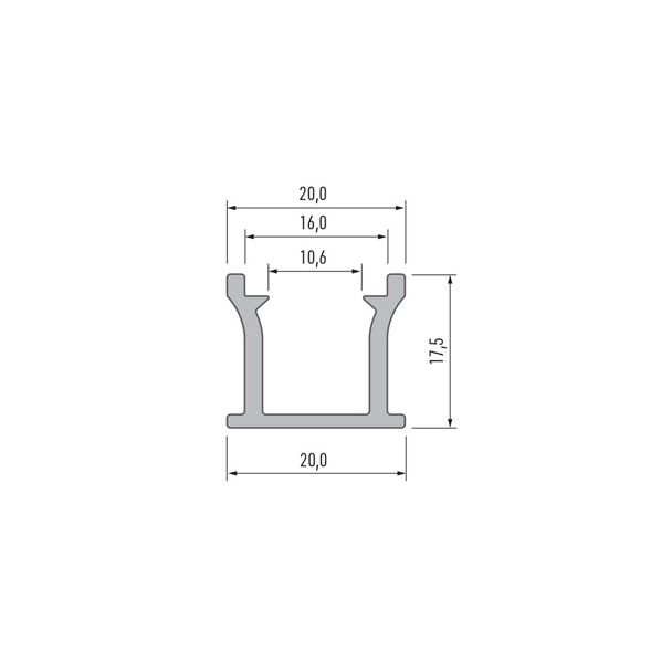 LED LABS 10-0001-44 Profil LED LUMINES typ RUNO srebrny anodowany 3 m