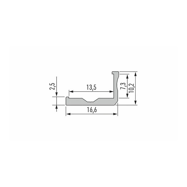 LED LABS 10-0064-30 Profil LED LUMINES typ F srebrny anodowany 3 m