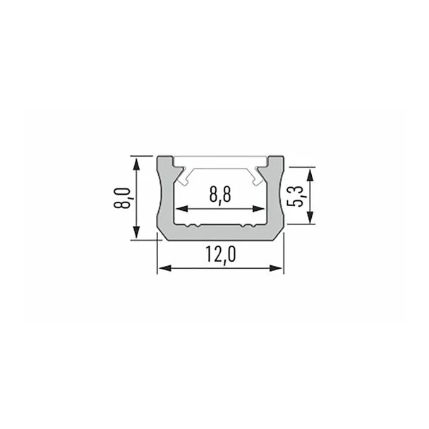 LED LABS 10-0084-10 Profil LED LUMINES typ X srebrny anodowany 1 m