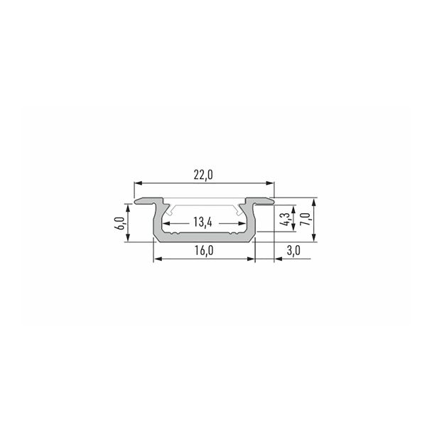 LED LABS 10-0102-30 Profil LED LUMINES typ Z czarny anodowany 3 m