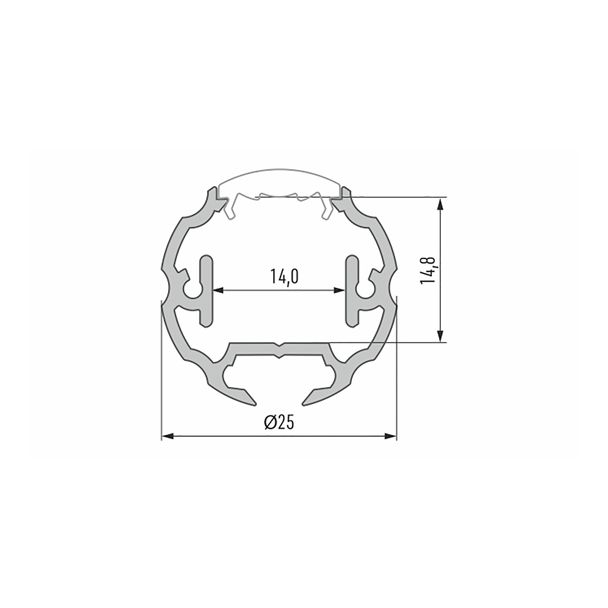 LED LABS 10-0172-30 Profil LUMINES typ Cosmo czarny anod. 3 m
