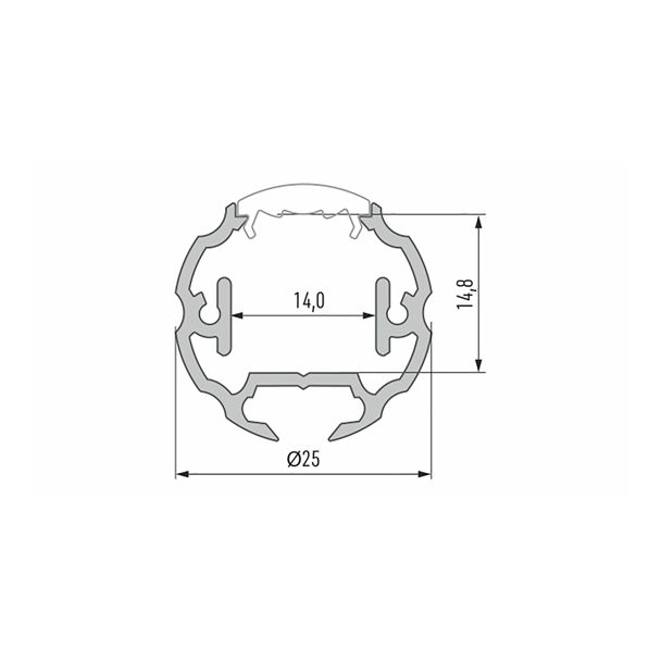 LED LABS 10-0174-30 Profil LED LUMINES typ Cosmo srebrny anodowany 3 m