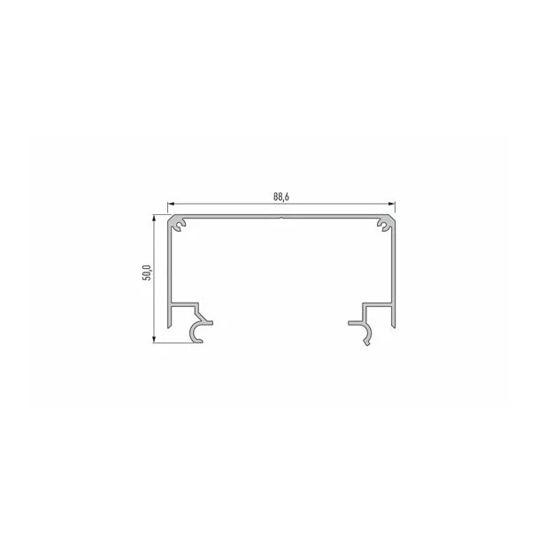 LED LABS 10-0254-30 Profil LUMINES typ Largo M2 srebrny anod. 3 m