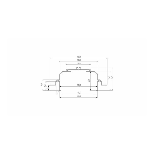 LED LABS 10-0274-10 Profil LUMINES typ Largo M4 srebrny anod. 1 m