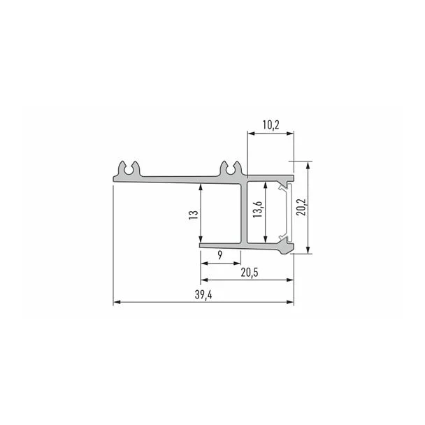 LED LABS 10-0315-20 Profil LUMINES typ APA12 czarny lakierowany 2,02 m