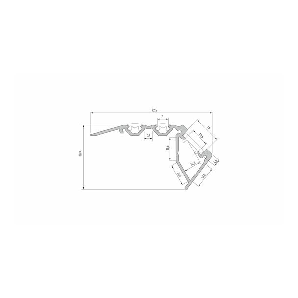 LED LABS 10-0324-30 Profil LED LUMINES typ Scala srebrny anodowany 3 m