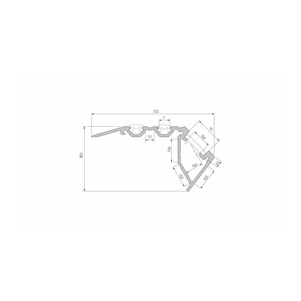 LED LABS 10-0324-30 Profil LED LUMINES typ Scala srebrny anodowany 3 m