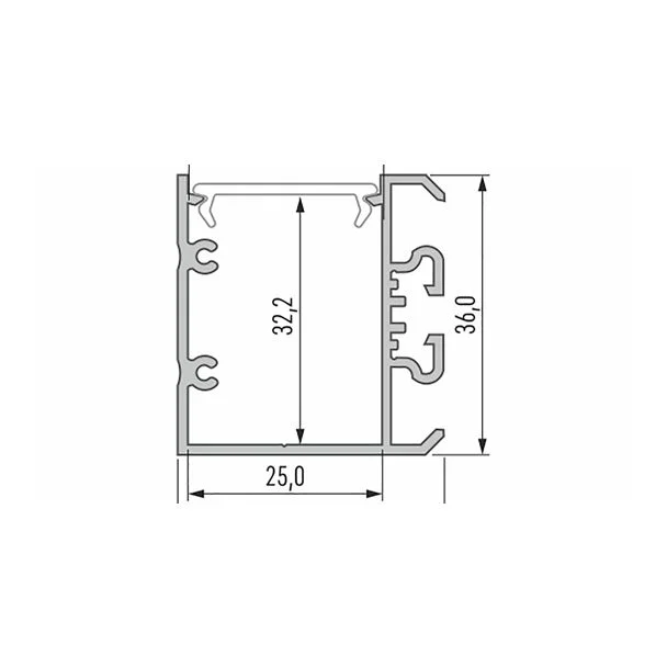 LED LABS 10-0391-10 Profil LED LUMINES typ Unico biały lakierowany 1 m