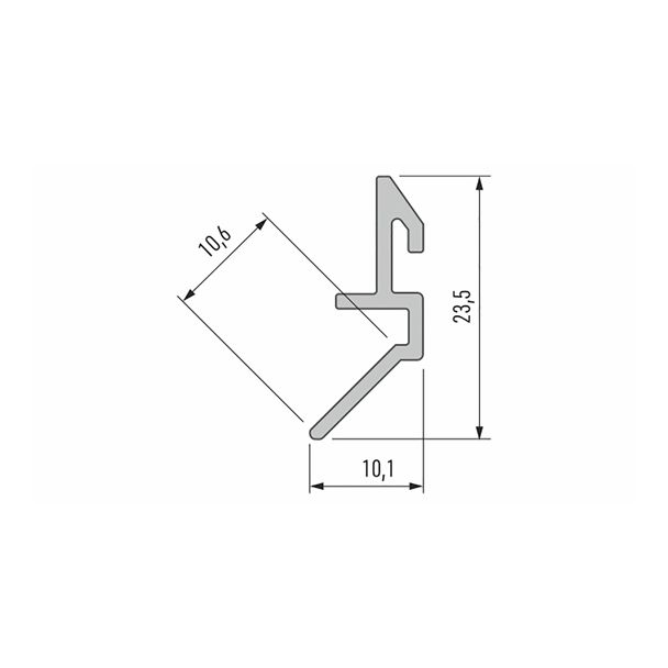 LED LABS 10-0434-10 Profil LUMINES typ Fari srebrny anod. 1 m
