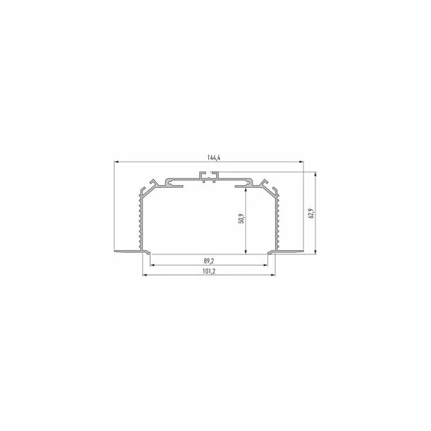 LED LABS 10-0435-20 Profil LUMINES typ LARGO M3 czarny lakierowany 2,02 m