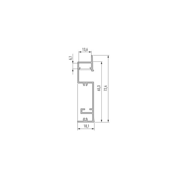 LED LABS 10-0444-20 Profil LED LUMINES typ Flaro srebrny anodowany 2,02 m