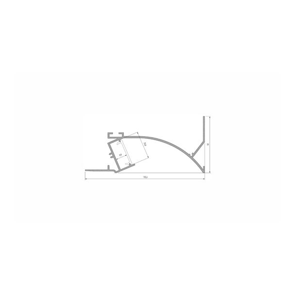 LED LABS 10-0574-30 Profil LED LUMINES typ Topo srebrny anodowany 3 m