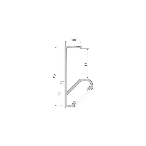 LED LABS 10-0691-30 Profil LED LUMINES typ Q18 biały lakierowany 3 m