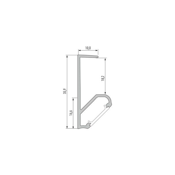 LED LABS 10-0693-30 Profil LED LUMINES typ Q18 inox anodowany 3 m