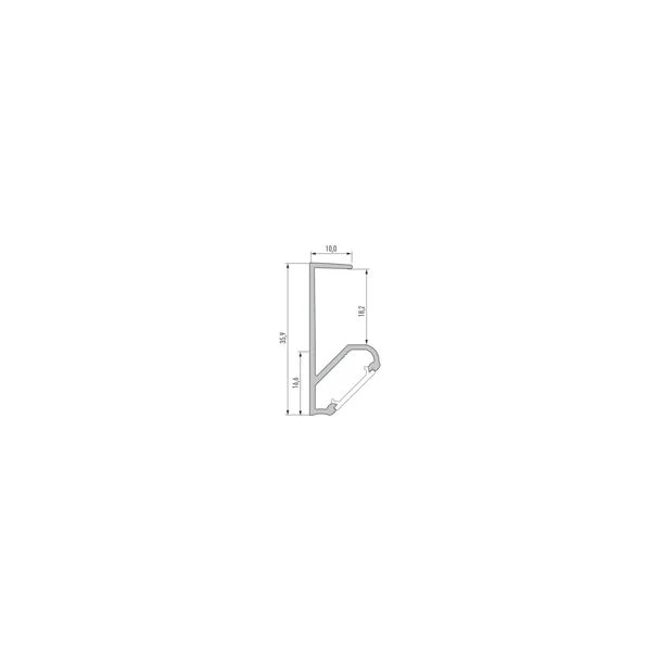 LED LABS 10-0694-20 Profil LED LUMINES typ Q18 srebrny anodowany 2 m