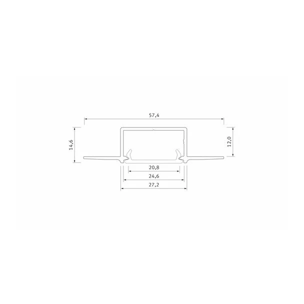 LED LABS 10-0854-30 Profil LED LUMINES typ Hiro srebrny anodowany 3 m