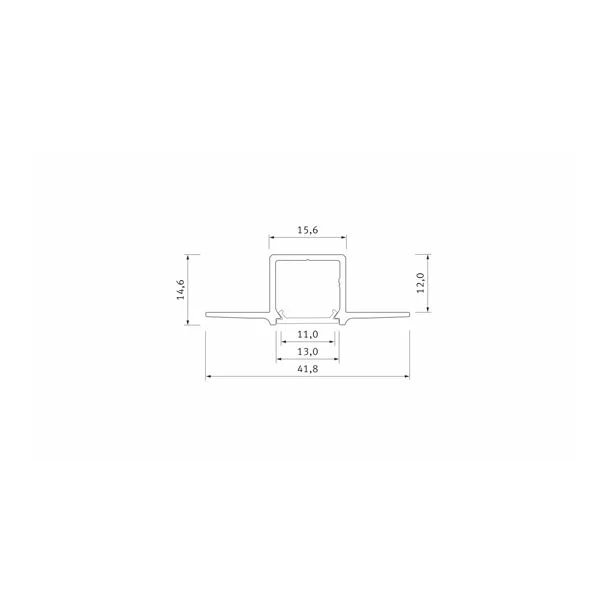 LED LABS 10-0965-30 Profil LED LUMINES typ Gaudi czarny lakierowany 3 m