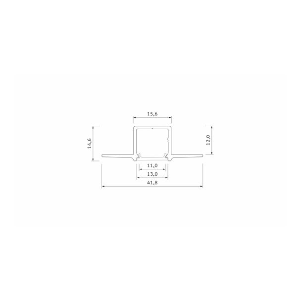 LED LABS 10-0974-10 Profil LED LUMINES typ Gaudi srebrny anodowany 1 m
