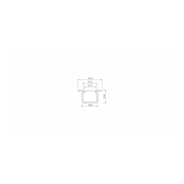 LED LABS 10-1054-30 Profil LED LUMINES typ U srebrny anodowany 3 m
