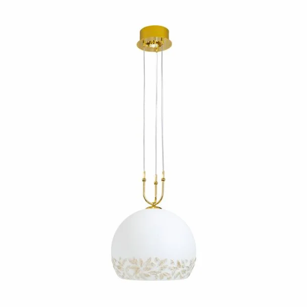 KOLARZ 0392.31+1L.3.LI.WA LUNA lampa wisząca złoto 24K