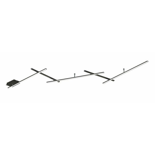 TRIO INDIRA 674610532 lampa sufitowa czarny