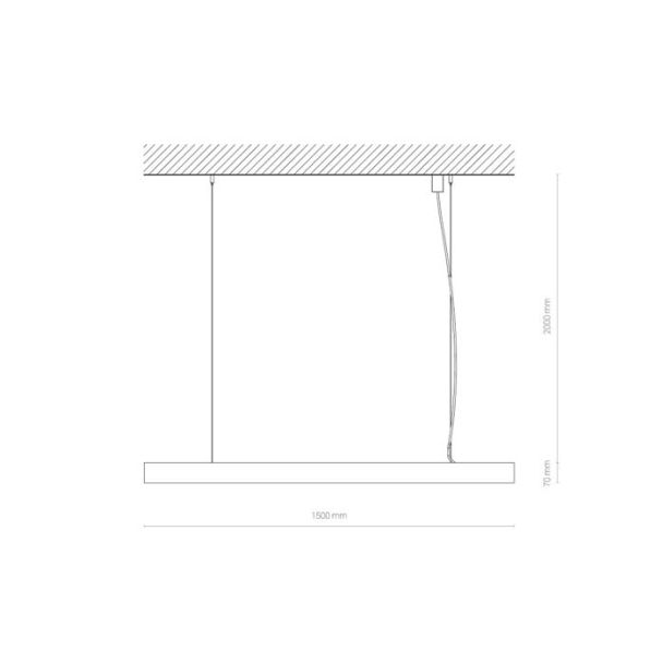 NOWODVORSKI 10214 CL OFFICE LED PRO 150 lampa liniowa