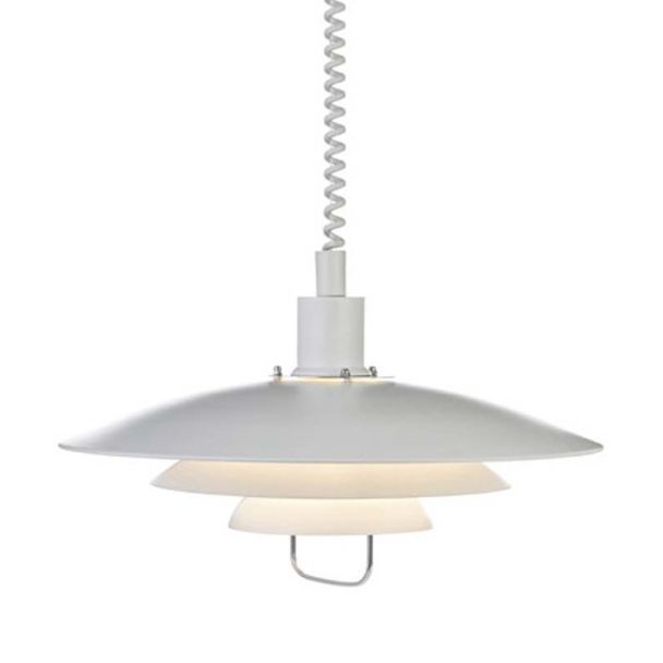 MARKSLOJD 102281 KIRKENES lampa wisząca 1L Biały