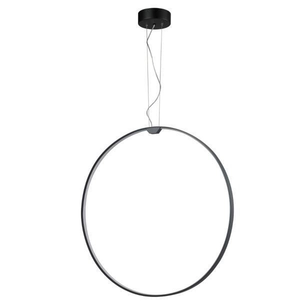 Step into design ST-10453P/D740A black Lampa wisząca ACIRCULO led czarna 74 cm