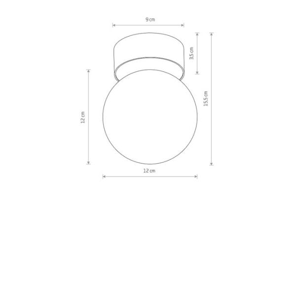 NOWODVORSKI 10623 KIER S lampa przysufitowa