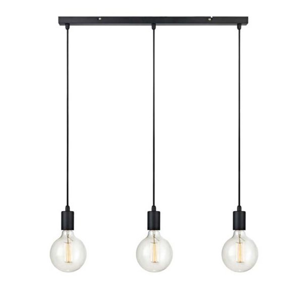 MARKSLOJD 106336 SKY lampa wisząca 3L Prosta Czarna