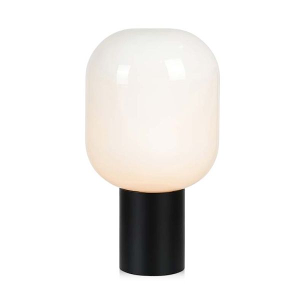 MARKSLOJD 107482 BROOKLYN lampa stołowa 1L 44cm Black/Opal