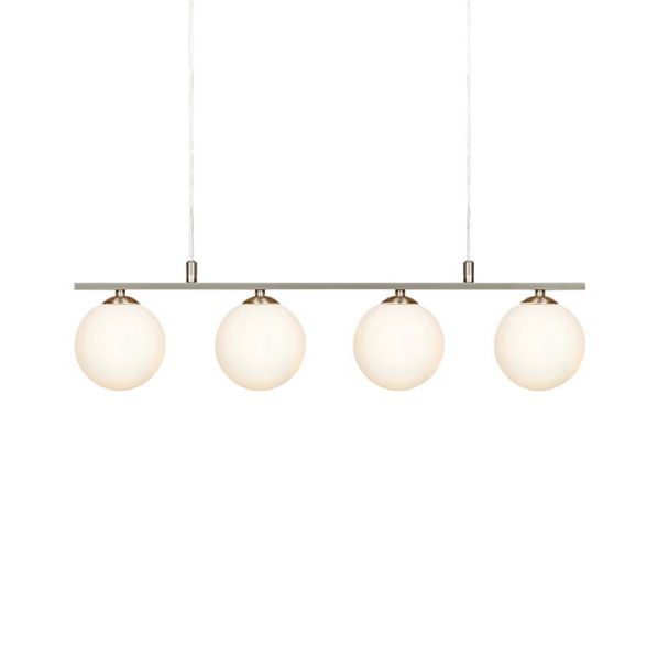 MARKSLOJD 107573 QUATTRO lampa wisząca 4L Steel