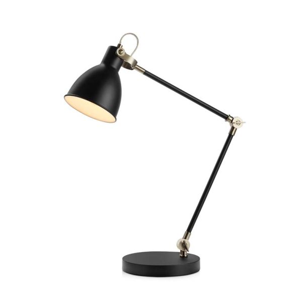 MARKSLOJD 107739 HOUSE lampa stołowa 1L Black/Steel