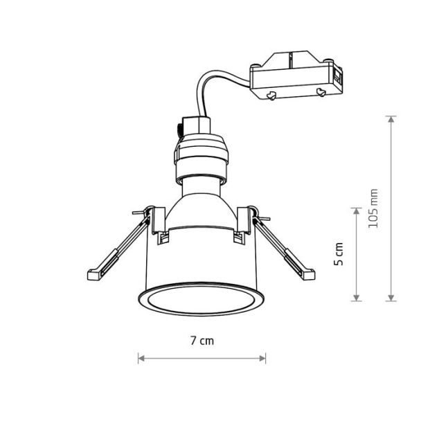 NOWODVORSKI 10791 CUP lampa podtynkowa