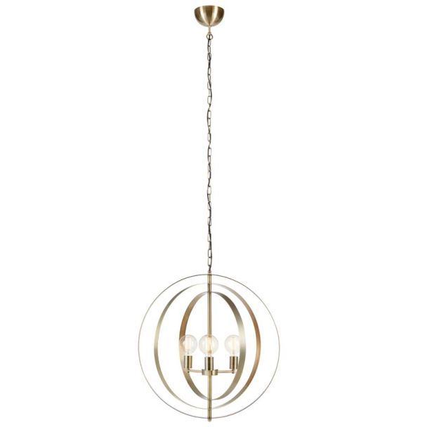MARKSLOJD 107941 ORBIT lampa wisząca 3L Antyczny