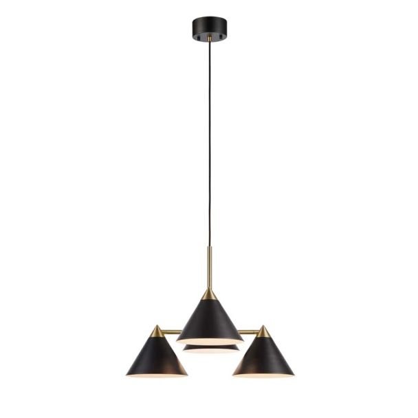 MARKSLOJD 108076 KLINT lampa wisząca 4L Czarny/Antyczny