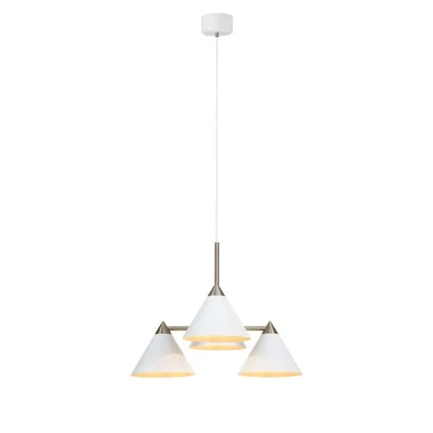 MARKSLOJD 108077 KLINT lampa wisząca 4L Biały/Stal