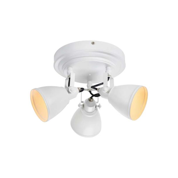 MARKSLOJD 108083 FJÄLLBACKA lampa sufitowa 3L Biały IP44
