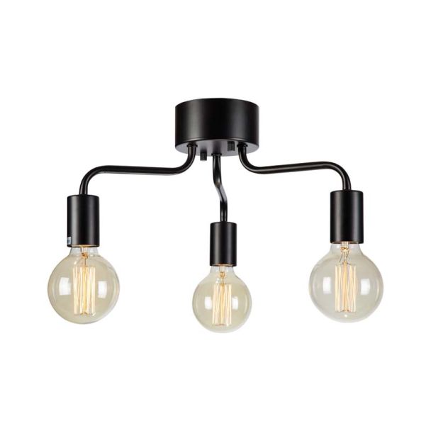 MARKSLOJD 108102 AVERY lampa sufitowa 3L Czarny