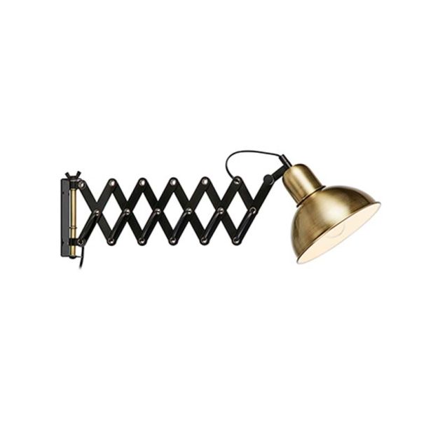 MARKSLOJD 108104 RIGGS lampa ścienna 1L Antyczny/Czarny