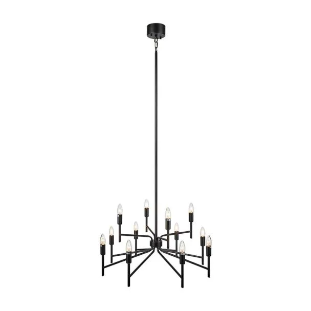 MARKSLOJD 108107 REGENT lampa wisząca 12L Czarny