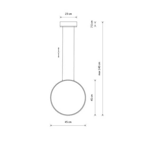 NOWODVORSKI 10810 CIRCOLO LED S lampa wisząca