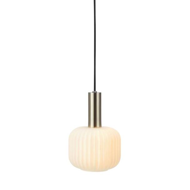 MARKSLOJD 108122 SOBER lampa wisząca Mała 1L Stal/Biały