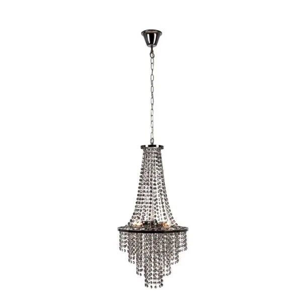 MARKSLOJD 108124 ALLINGTON lampa wisząca 3L Czarny/Czarny Chrom