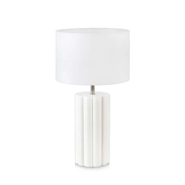 MARKSLOJD 108220 COLUMN lampa stołowa 1L White/White